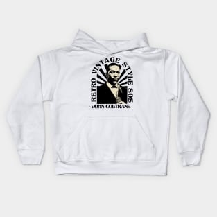 Retro Vintage Jhon Coltrane Kids Hoodie